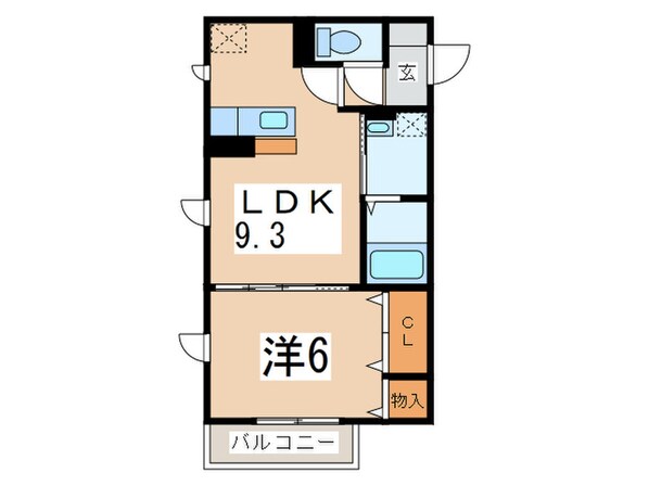 サウスメゾンの物件間取画像